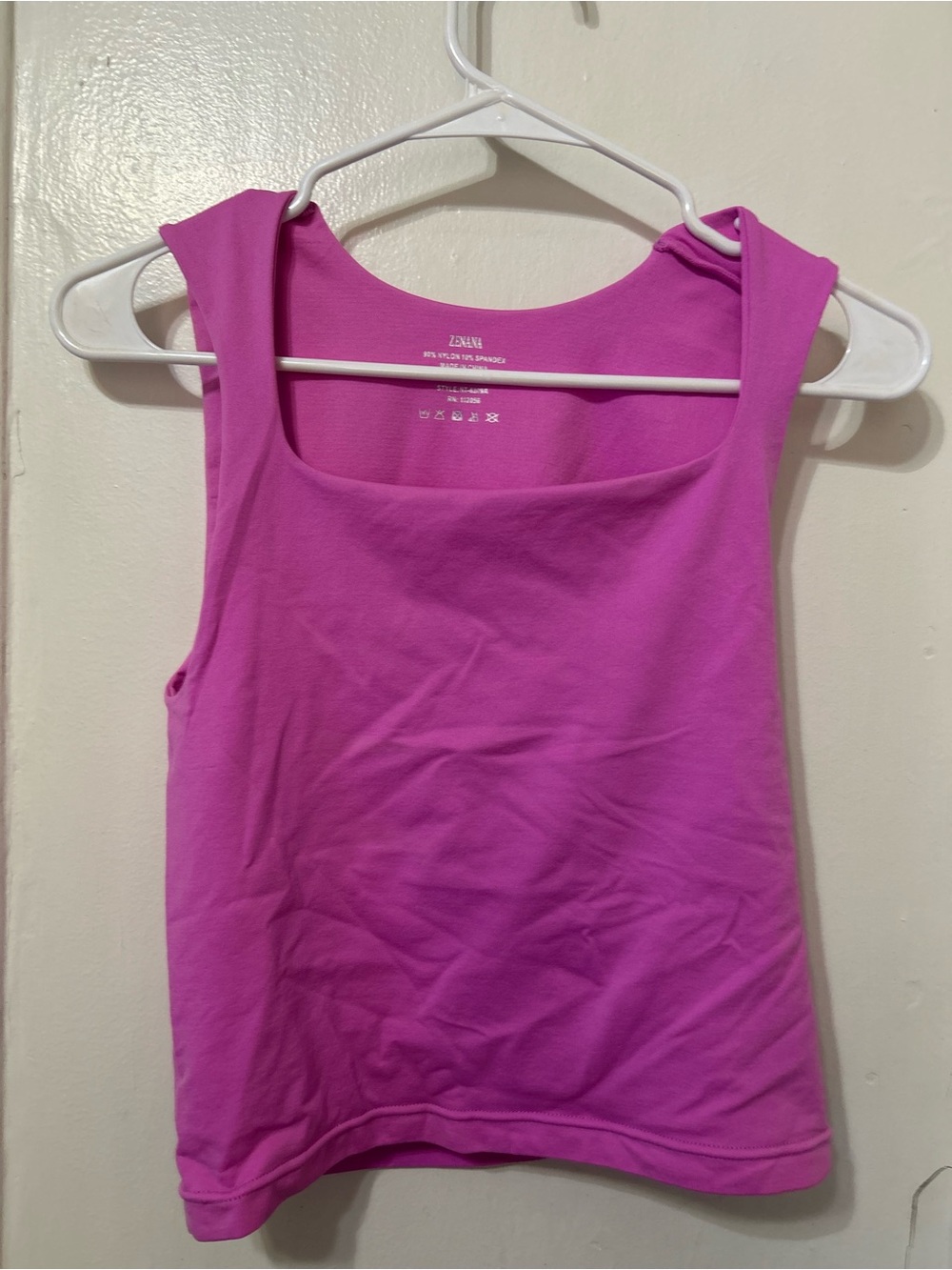 Zenana Outfitters Bright Magenta Scoop Neck Tank
